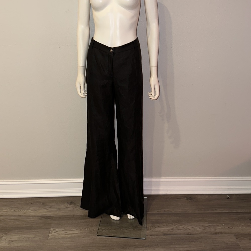 ALEXIS “Princess” xtreme wide leg bell bottom 70s 80s black pants 4